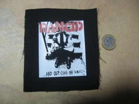 Rancid potlačená nášivka rozmery cca. 12x12cm (po krajoch neobšívaná)