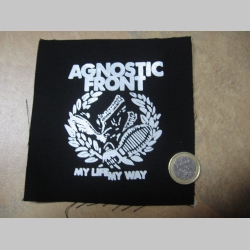 Agnostic Front potlačená nášivka rozmery cca. 12x12cm (po krajoch neobšívaná)