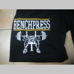 Bench Press čierne teplákové kraťasy s tlačeným logom