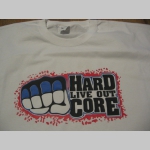 Hardcore Live Out pánske tričko 100%bavlna značka Fruit of The Loom