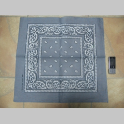 šatka ROCK ornamenty šedá s rockovým vzorovaním materiál: 100%bavlna rozmery: 55x55cm