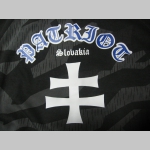 Patriot Slovakia, hrubá maskáčová mikina na zips s kapucou vzor Nightcamo-Nočný maskáč "Splinter" s modrobielym logom