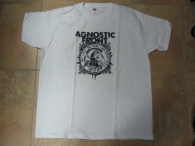Agnostic Front, biele pánske tričko 100%bavlna 