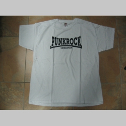 Punk Rock biele pánske tričko 100 %bavlna Fruit of The Loom