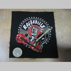 Rockabilly malá potlačená nášivka rozmery cca. 12x12cm (neobšívaná)