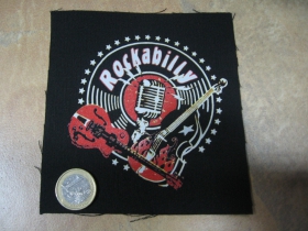 Rockabilly malá potlačená nášivka rozmery cca. 12x12cm (neobšívaná)