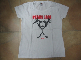 Pearl Jam  biele dámske tričko 100%bavlna