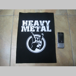 Heavy Metal  chrbtová nášivka veľkosť cca. A4 (po krajoch neobšívaná)