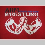 Arm Wrestling - Strong and Hard mikina s kapucou stiahnutelnou šnúrkami a klokankovým vreckom vpredu  