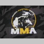 MMA Mixed Martial Arts   nočný maskáč-Nightcamo SPLINTER, pánske tričko 100%bavlna