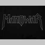 Manowar čierne pánske tričko materiál 100% bavlna