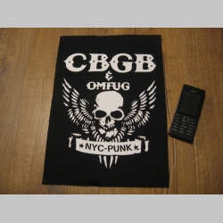 CBGB legendary club chrbtová nášivka veľkosť cca. A4 (po krajoch neobšívaná)