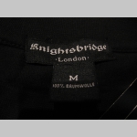 Knightsbridge London čierne pánske tričko materiál 100% bavlna