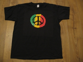 Rasta peace pánske tričko materiál 100%bavlna  značka Fruit of The Loom