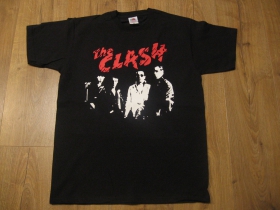 The Clash čierne pánske tričko materiál 100% bavlna