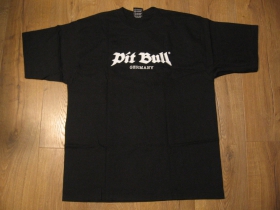 Pit Bull čierne p&aacute;nske tričko s potlačou na chrb&aacute;te   posledn&yacute; kus!!!!  veľkosť L