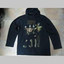 Kiss Pánska čierna mikina 100%bavlna posledné kusy veľkosti L a XL