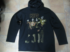 Kiss Pánska čierna mikina 100%bavlna posledné kusy veľkosti L a XL