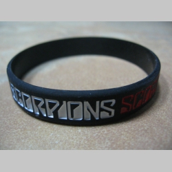 Scorpions pružný silikónový náramok s vyrazeným motívom 