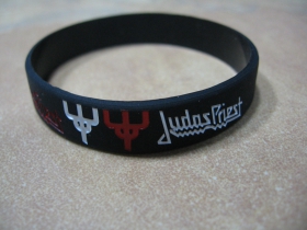 Judas Priest pružný silikónový náramok s vyrazeným motívom 