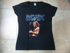 AC/DC čierne dámske tričko 100%bavlna