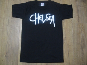 Chelsea čierne  pánske tričko 100%bavlna