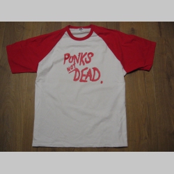 Punks not Dead pánske dvojfarebné tričko 100%bavlna značka Fruit of The Loom