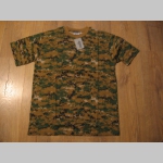 Mask&aacute;čov&eacute; tričko DIGITAL tmav&eacute;  - Kamufl&aacute;žne mask&aacute;čov&eacute; tričko COMMANDO Industries Army Style vystužen&yacute; p&aacute;s a ruk&aacute;vy Materi&aacute;l 60% bavlna 40% polyester