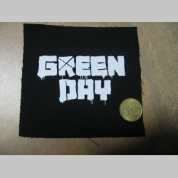 Green Day potlačená nášivka cca.12x12cm (po krajoch neobšívaná)