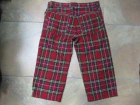 3/4ťové kraťasy - krátke nohavice Škótske káro TARTAN pánske aj dámske 100%bavlna 