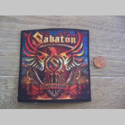 Sabaton ofsetová nášivka po krajoch neobšívaná cca. 9x9cm