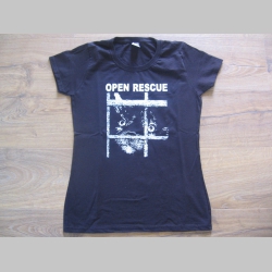 Open Rescue  čierne dámske tričko 100%bavlna 