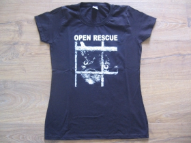 Open Rescue  čierne dámske tričko 100%bavlna 