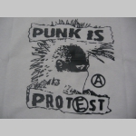 Punk is Protest  pánske tričko s obojstrannou potlačou 100%bavlna