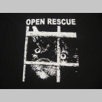 Open Rescue  čierne pánske  tričko materiál 100%bavlna 