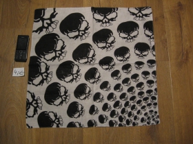 smrtka - lebka - Šatka materiál: 100%bavlna, rozmery: cca.52x52cm
