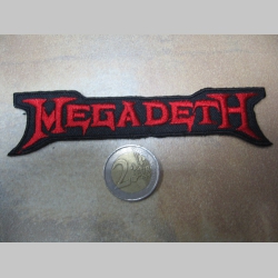 Megadeth, vyšívaná nažehľovacia nášivka (možnosť nažehliť alebo našiť na odev) 