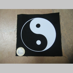 Jin Jang - Yin Yang  malá potlačená nášivka rozmery cca. 12x12cm (neobšívaná)