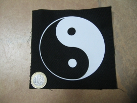 Jin Jang - Yin Yang  malá potlačená nášivka rozmery cca. 12x12cm (neobšívaná)