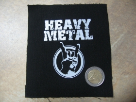Heavy Metal  potlačená nášivka cca.12x12cm (po krajoch neobšívaná)