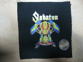 Sabaton potlačená nášivka cca.12x12cm (po krajoch neobšívaná)