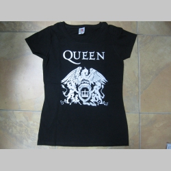 Queen čierne dámske tričko 100%bavlna