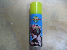 Spray na vlasy zmývateľný žltý, objem 125ml