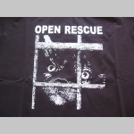 Open Rescue  čierne dámske tričko 100%bavlna 