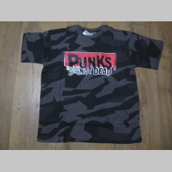 Punks not Dead nočný " ruský " maskáč - Nightcamo SPLINTER, pánske tričko 100%bavlna