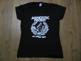 Agnostic Front  čierne dámske tričko 100%bavlna