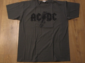 AC/DC čierne pánske tričko materiál 100% bavlna