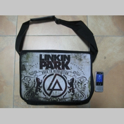 Linkin Park, pevná textilná taška cez plece, nastaviteľná 100%polyester cca.40x30x10cm