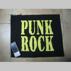 Punk Rock chrbtová nášivka veľkosť cca. A4 (po krajoch neobšívaná)