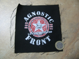 Agnostic Front  potlačená nášivka rozmery cca. 12x12cm (po krajoch neobšívaná)